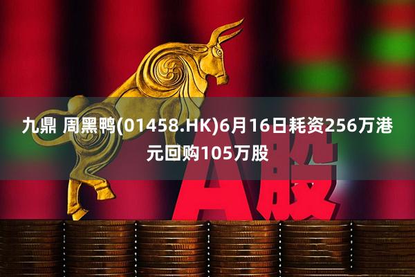 九鼎 周黑鸭(01458.HK)6月16日耗资256万港元回购105万股